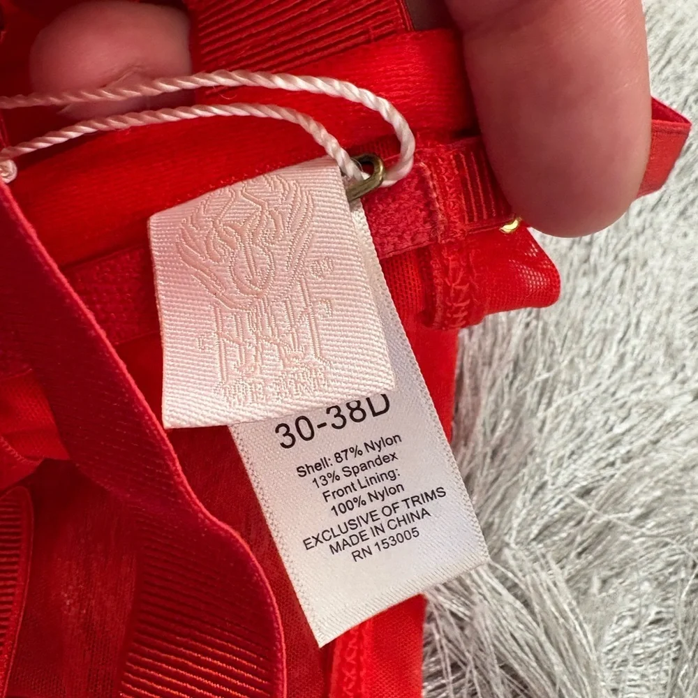 Free People X We are HAH Bra in Blood Orange